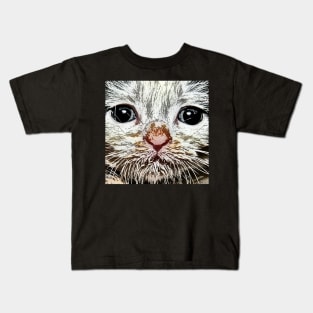 Cat Face #11b Kids T-Shirt